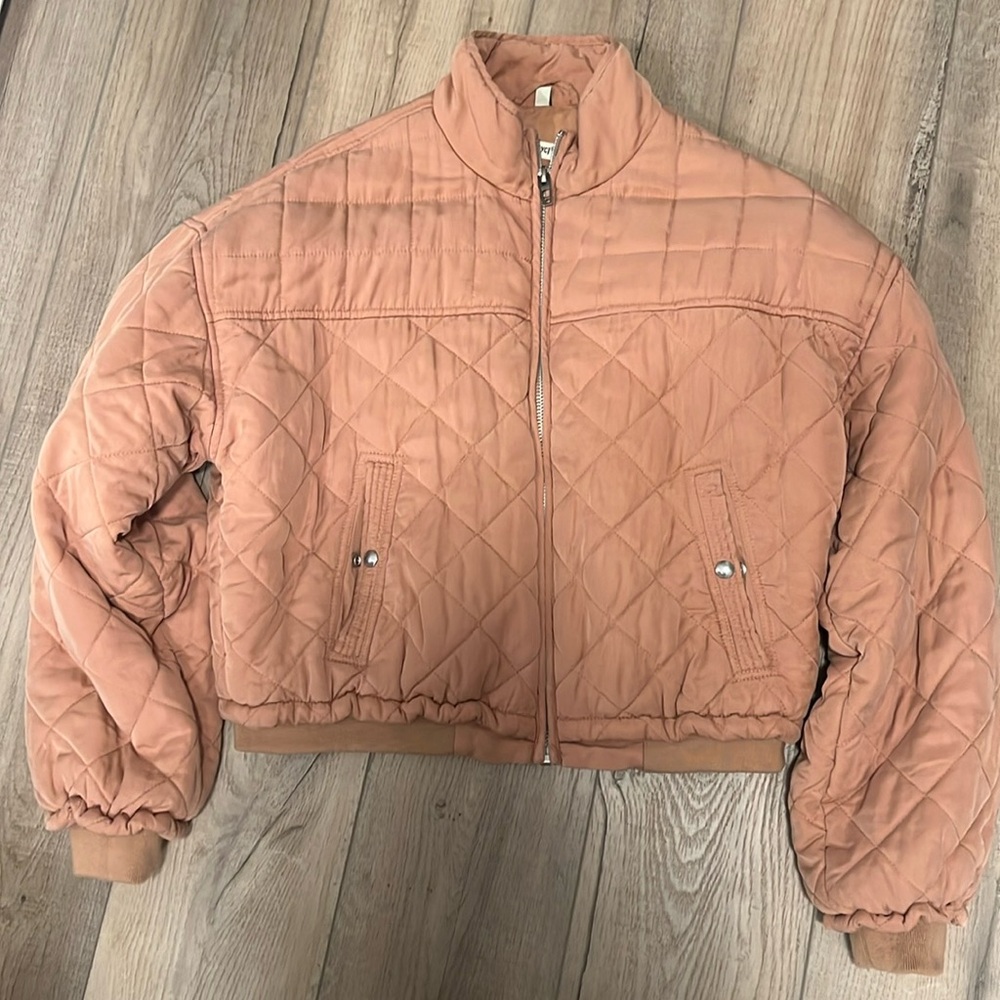 Quilted cropped jacket